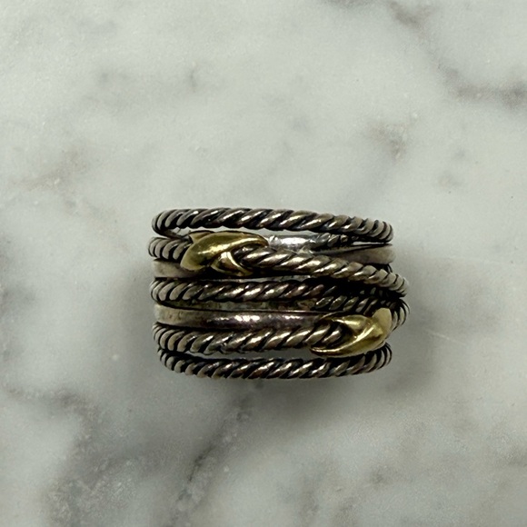 Double X Crossover Ring - Picture 5 of 7